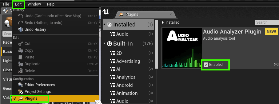 Audio Analyzer in Code Plugins - UE Marketplace